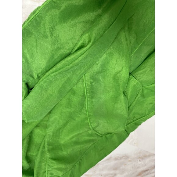 VTG Catalina C-Tek Nautical Lime Green Jacket w/Fish Zipper Pull Y2K Sz S Preppy - Picture 5 of 11